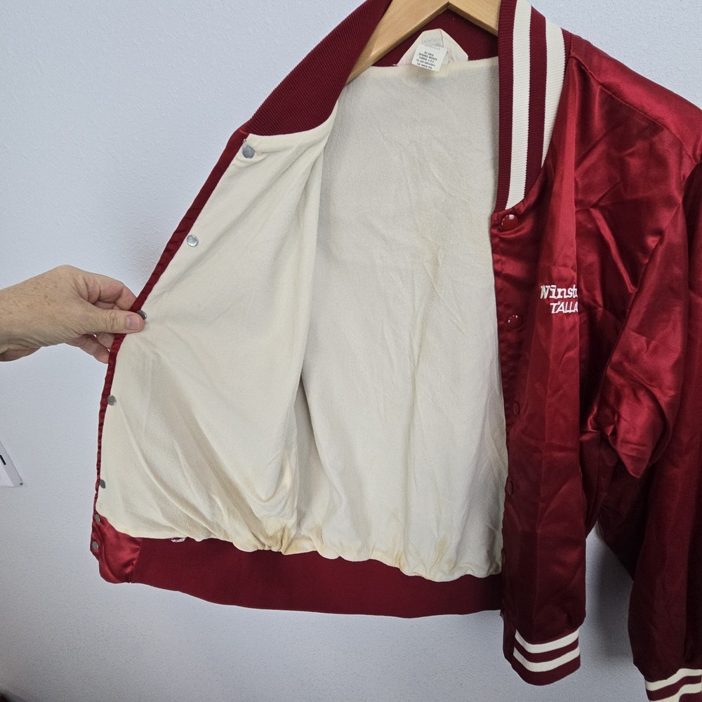 Vintage Winston 500 Talladega Satin Bomber Jacket Medium R.J.‎ Reynolds USA - Picture 8 of 11